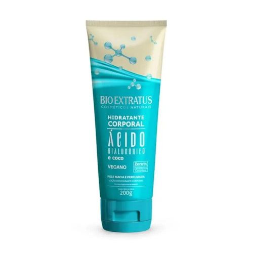 Hidratante Corporal em Loção Bio Extratus com Ácido Hialurônico e Coco 200g