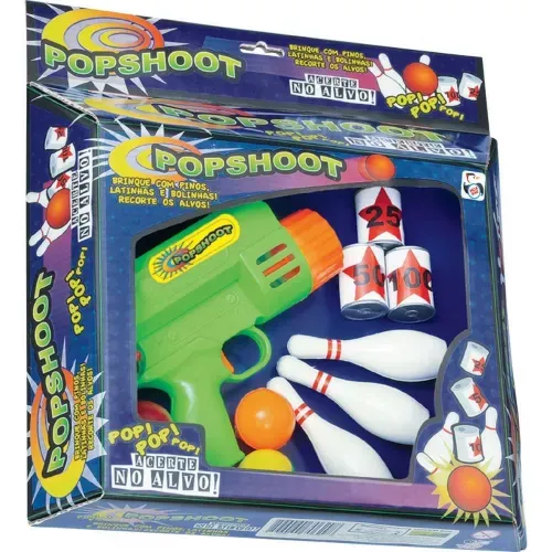 Brinquedo Infantil PopShoot Acerte o Alvo 10 Peças