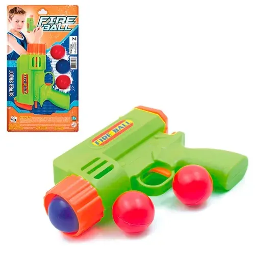 Brinquedo Infantil Lançador de Bolinhas Fire Ball 4 Peças