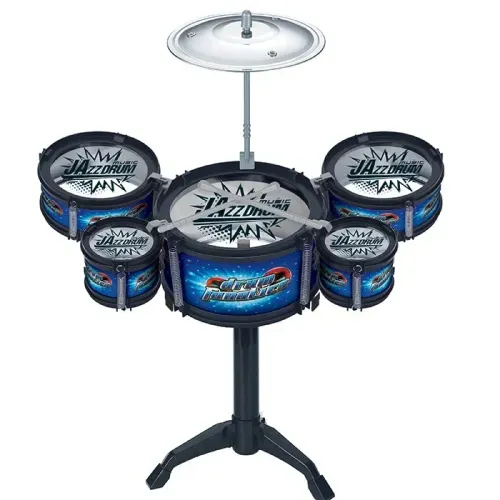 Brinquedo Infantil Bateria Rock Star 8 Peças