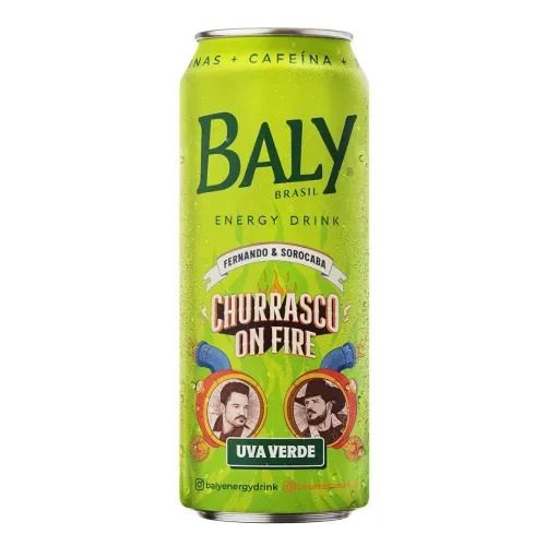 Energético Baly Uva Verde Sem Açúcar 473ml