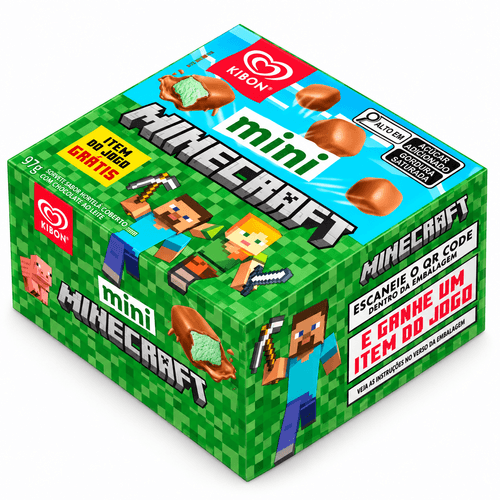 Sorvete Kibon Mini Minecraft 117ml