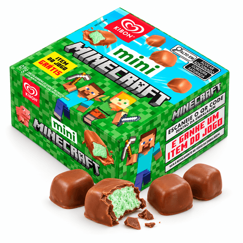Sorvete Kibon Mini Minecraft 117ml