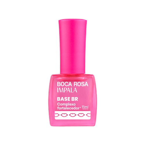 Esmalte Impala Base Br Boca Rosa Efeito Gel 11ml