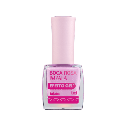 Esmalte Impala Boca Rosa Efeito Gel Cor Jujuba 11ml