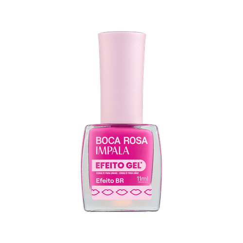 Esmalte Impala Boca Rosa Efeito Gel Cor Efeito Br 11ml