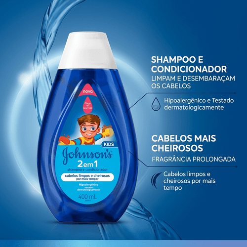Shampoo Infantil Johnson's Baby 2 em 1 400ml