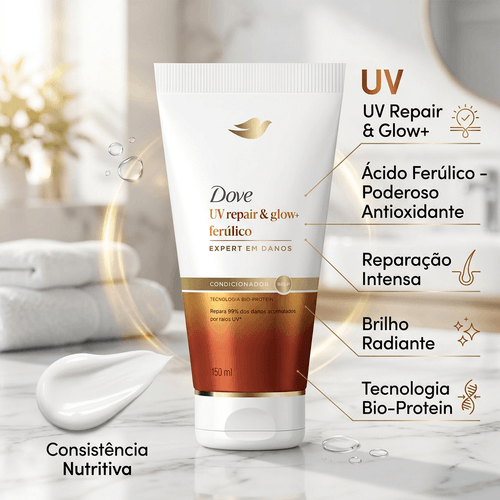 Condicionador Dove UV Repair & Glow + Ferúlico 150ml