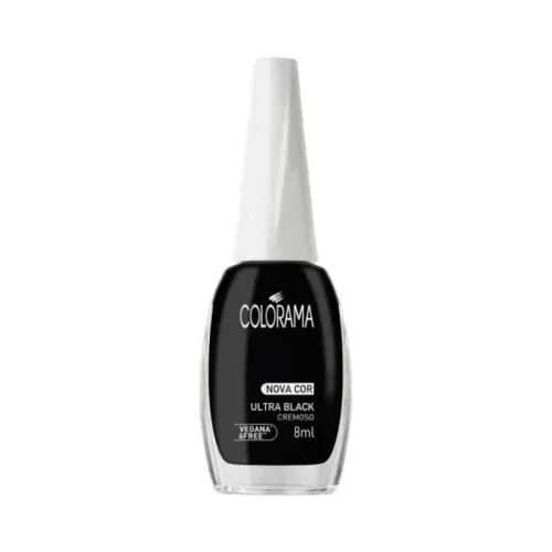 Esmalte Cremoso Colorama Nova Cor Ultra Black 8ml