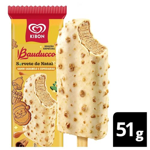 Sorvete de Palito Kibon Bauducco Caramelo e Especiarias 51g